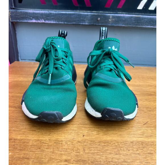 Adidas NMD R1 Green Boost Sneakers Size US 8 - Picture 4 of 8